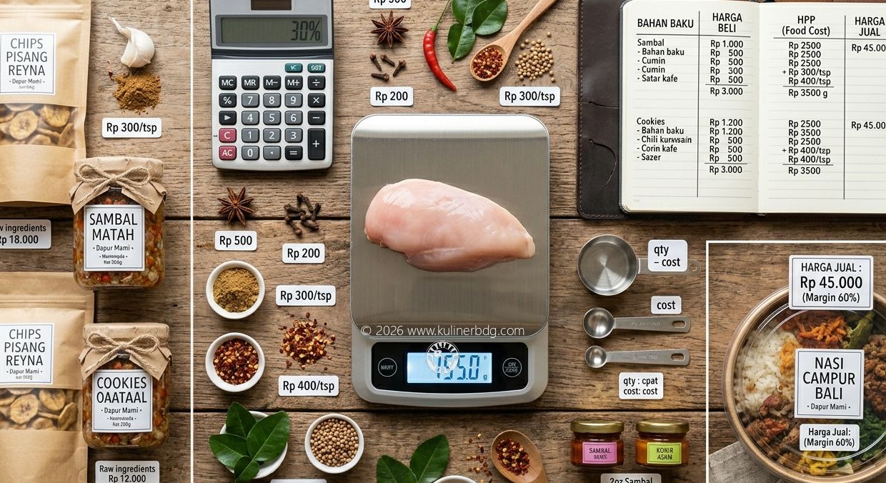 Rahasia Food Cost 30%: Cara Mengontrol Biaya Bahan Baku Bisnis Kuliner