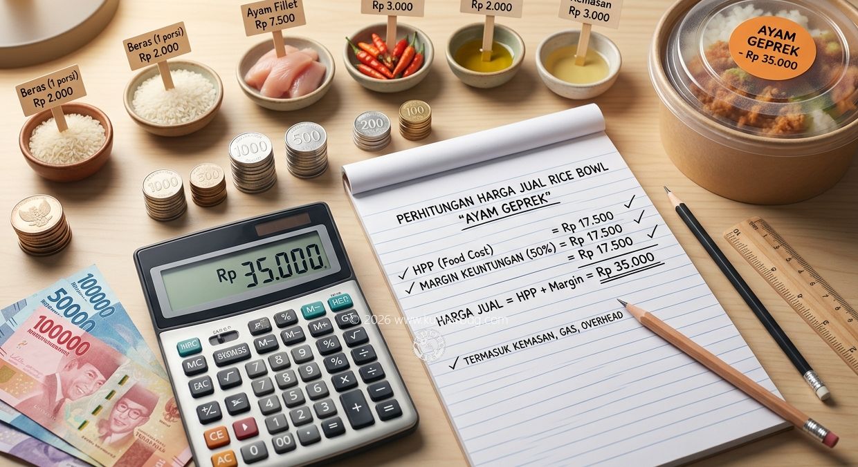 Cara Menentukan Harga Jual Makanan yang Tepat Supaya Untung
