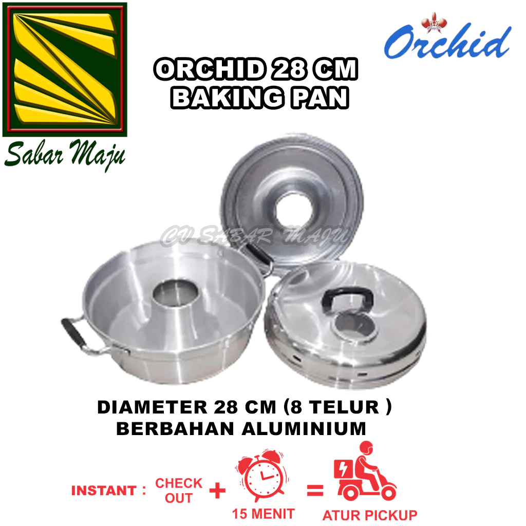 Baking Pan, Pemanggang Kue Bolu 22, 24, 28 CM Orchid