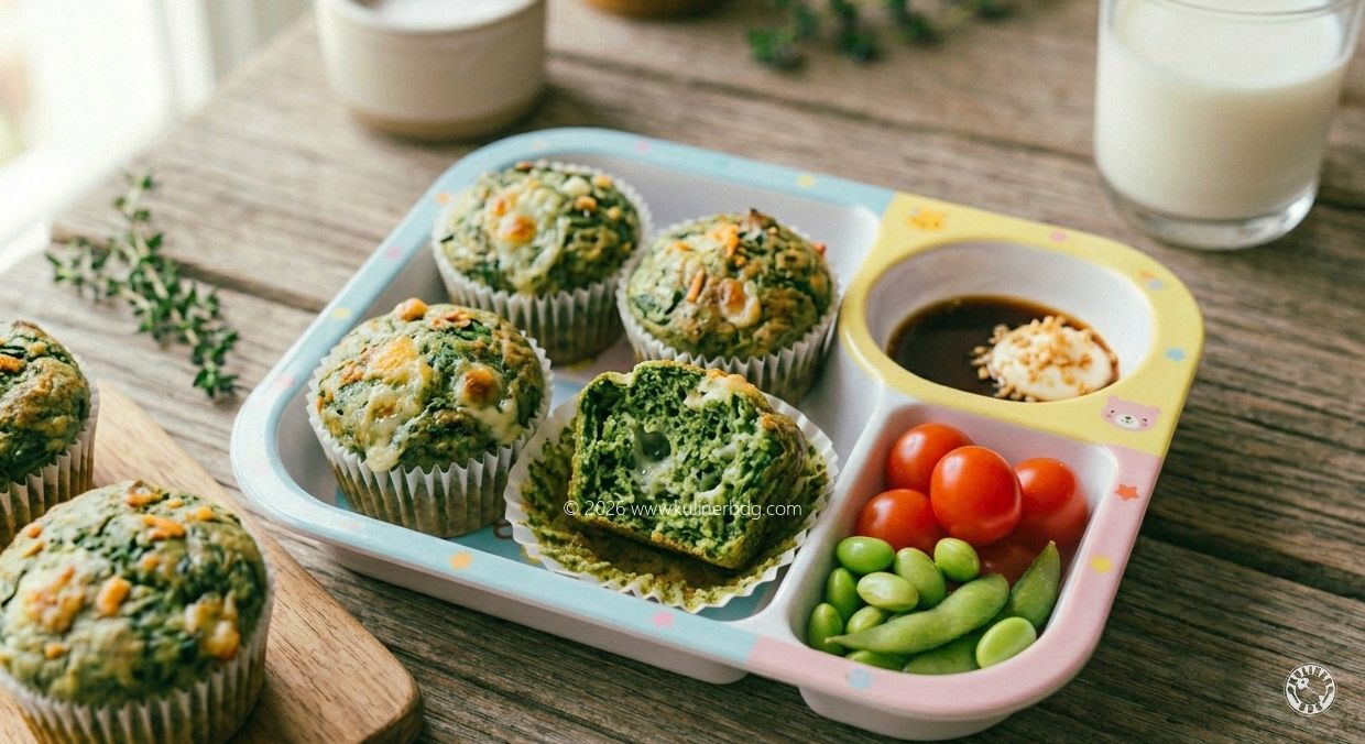 Resep Muffin Bayam Keju - KulinerBDG