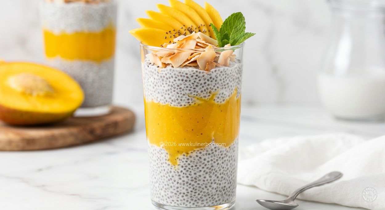 Resep Chia Pudding Mangga Coconut - KulinerBDG