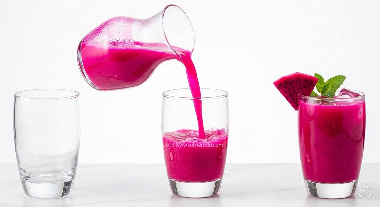 Resep Dragon Fruit Coconut Hydration Boost - KulinerBDG