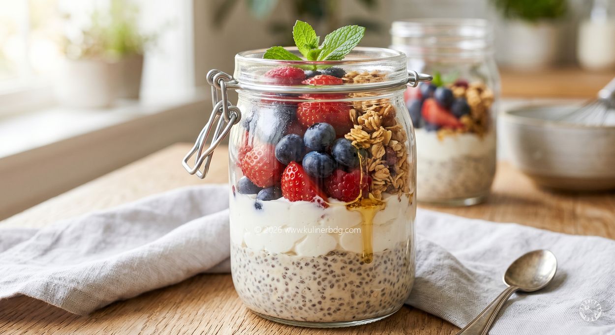 Resep Overnight Oats Chia Berry - KulinerBDG