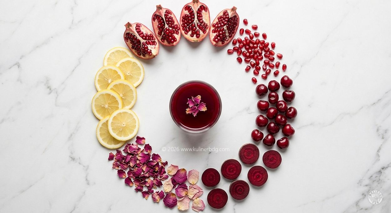 Resep Pomegranate Rose Anti-Aging Elixir - KulinerBDG