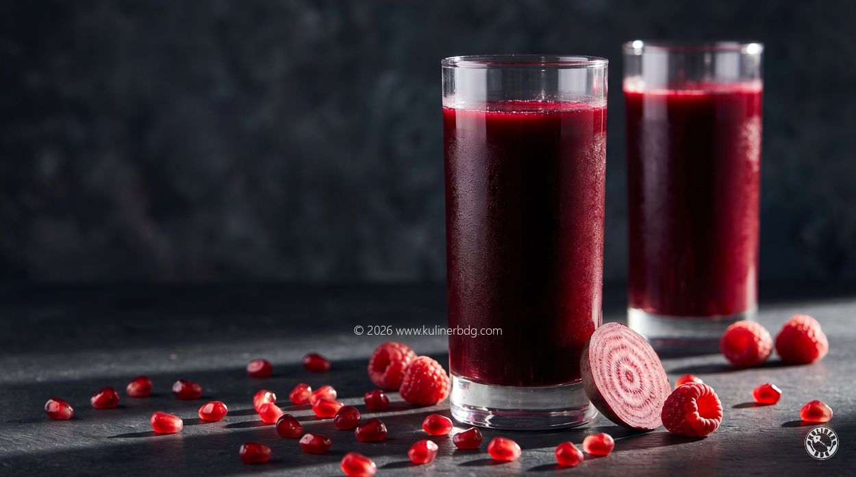Red Beet Berry Heart Juice