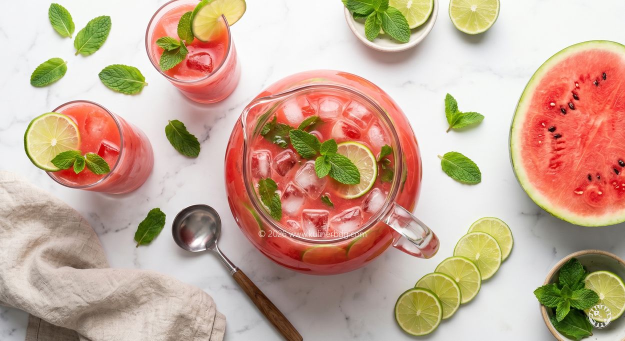 Resep Watermelon Mint Detox Cooler - KulinerBDG