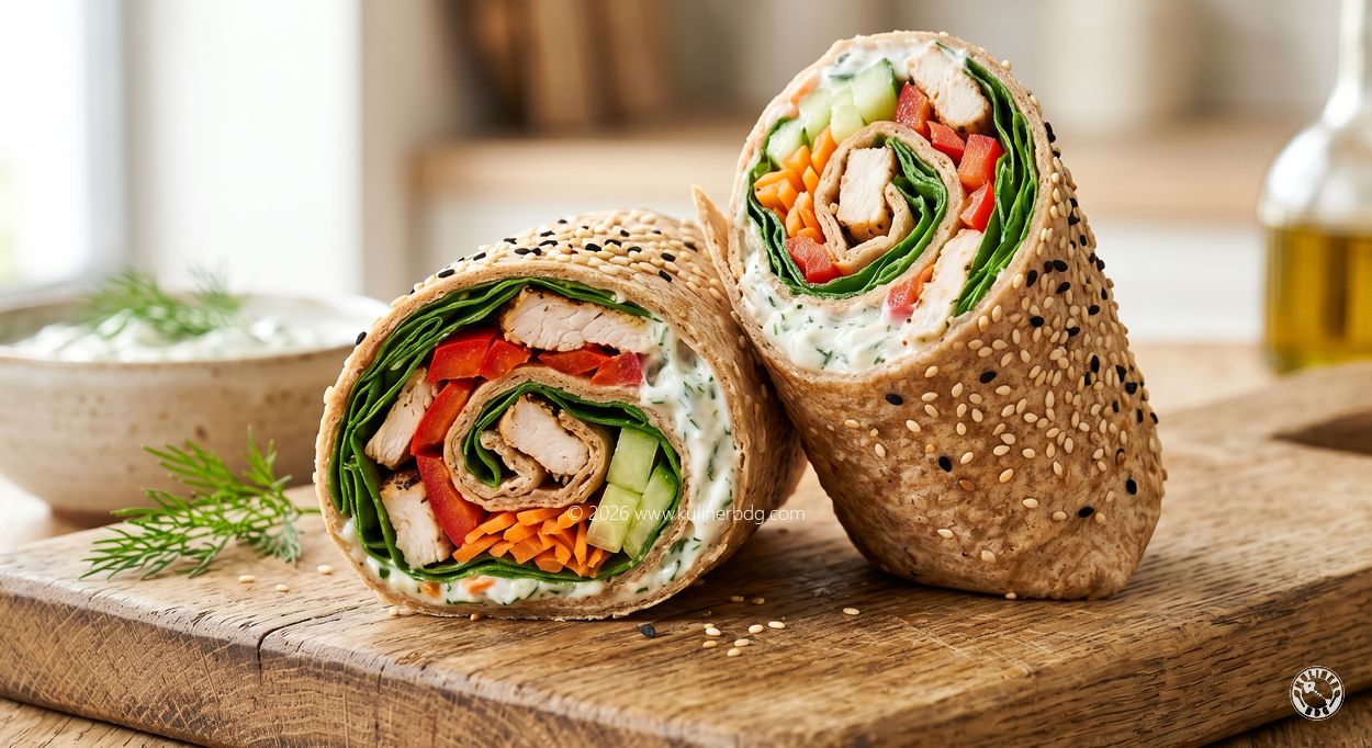 Wrap Ayam Panggang Whole Wheat