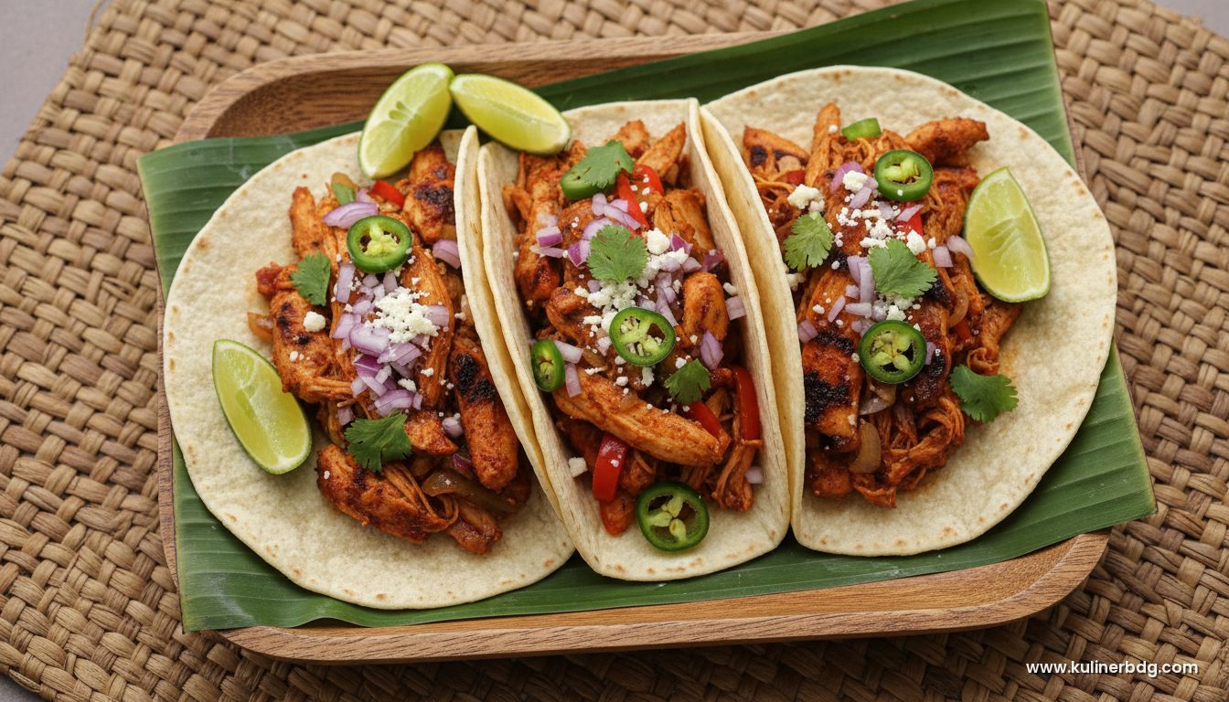 Tacos Ayam Suwir Ala Mexico