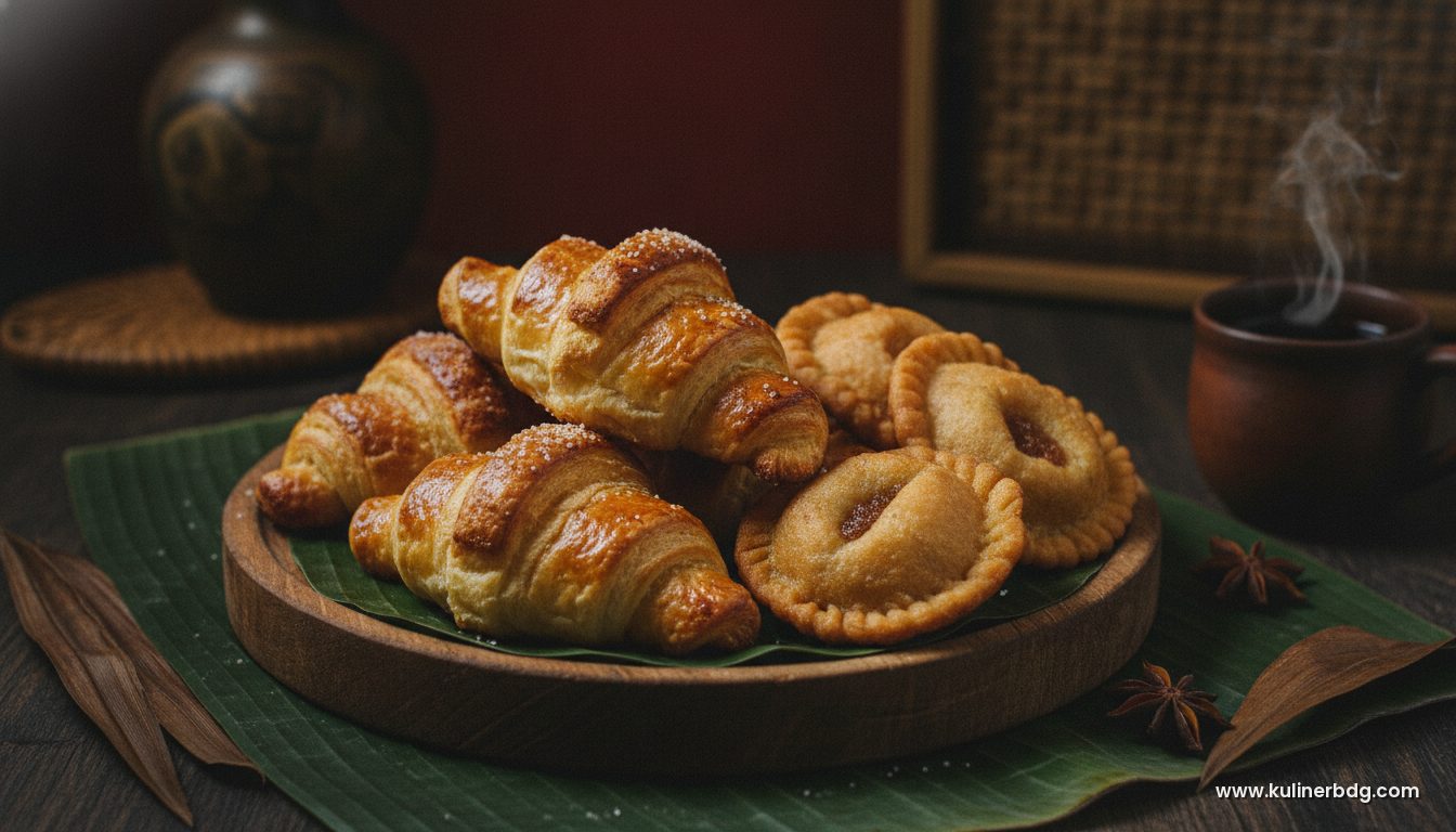 Croissant Perancis Klasik Berlapis Mentega