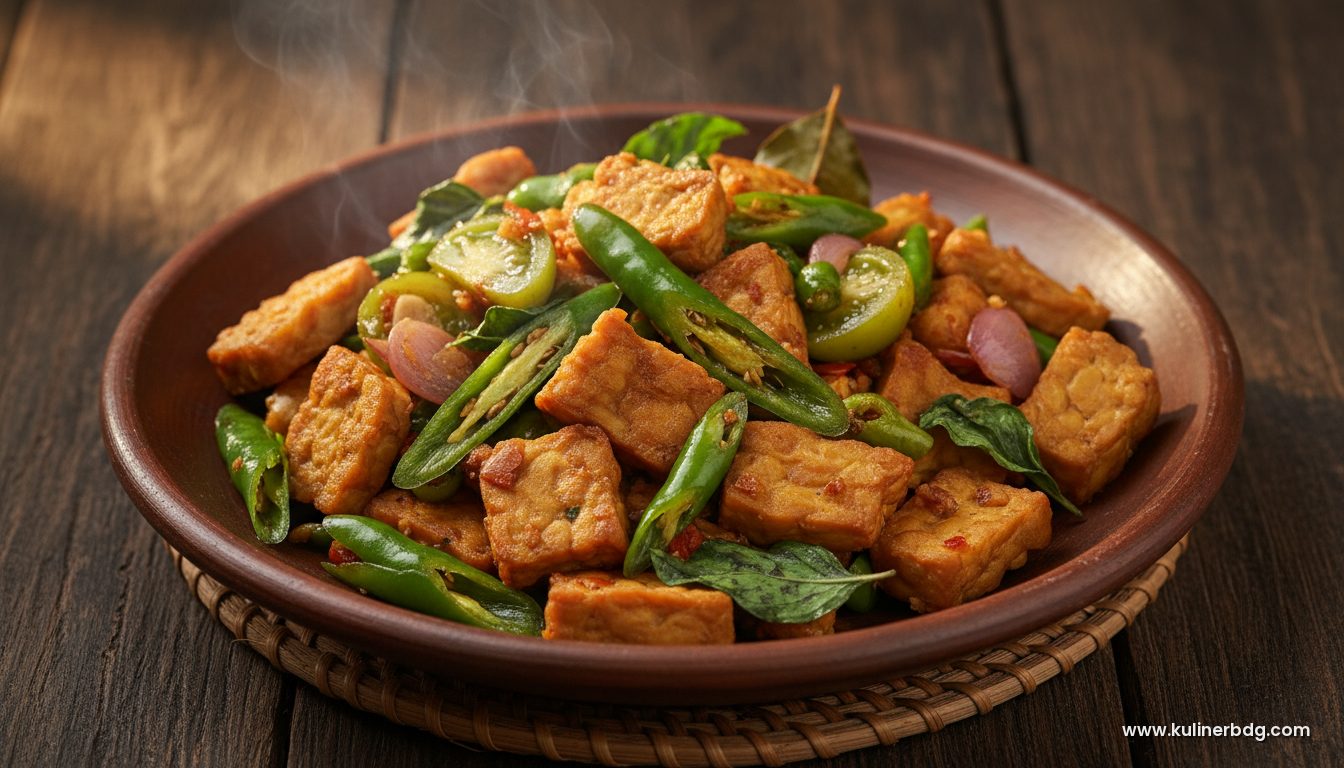 Resep Tumis Tempe Kemangi Cabai Hijau Rendah Kalori - KulinerBDG