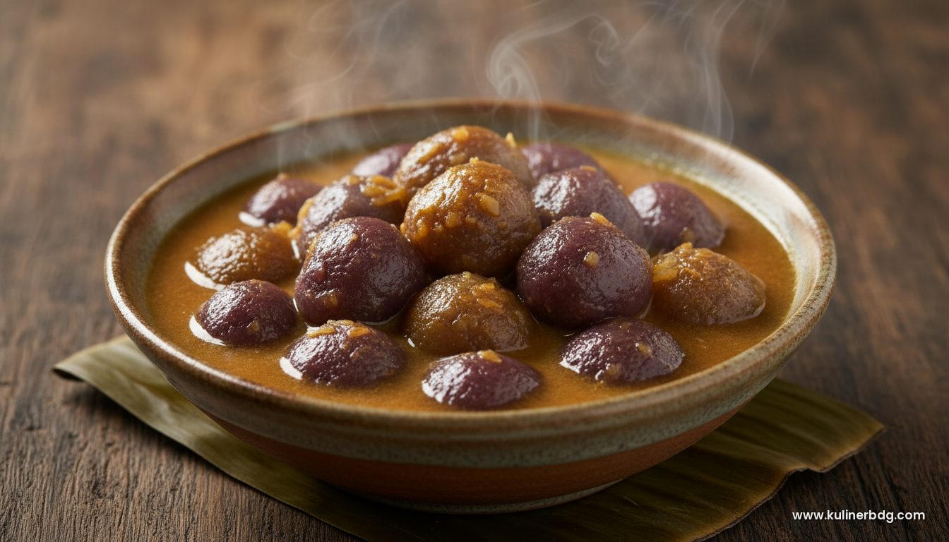 Kolak Biji Salak Ubi Ungu Kuah Gula Merah