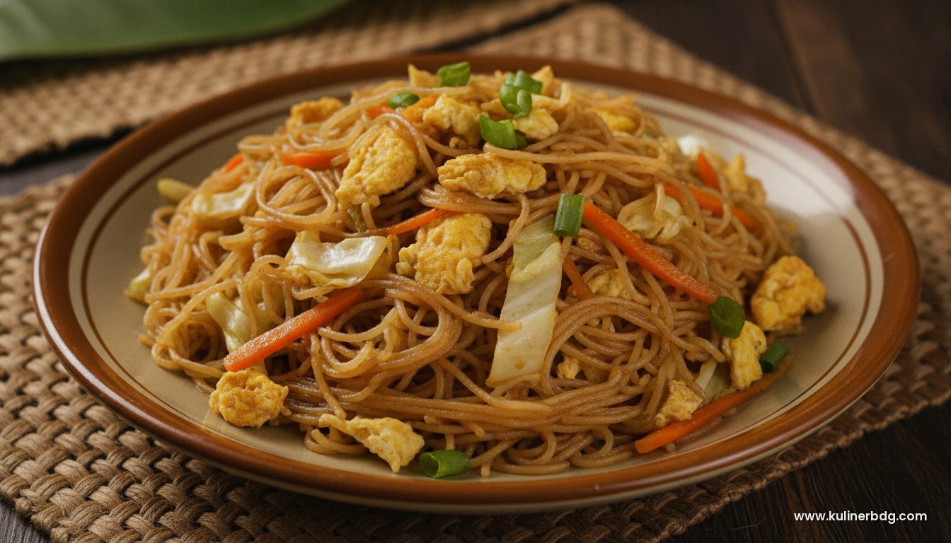Resep Bihun Goreng Telur Sayur, Bekal Kerja Cepat & Kenyang - KulinerBDG