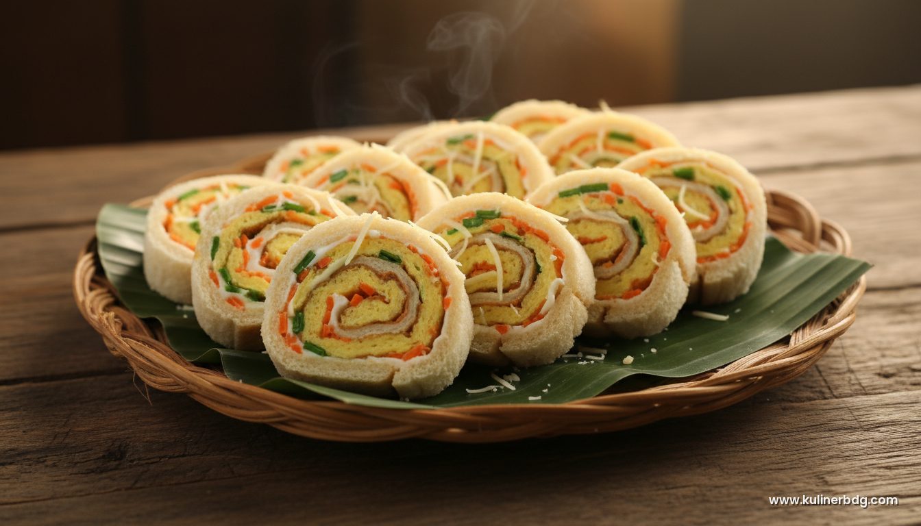 Sandwich Gulung Telur Sayur, Bekal Sekolah Praktis Anti Ribet