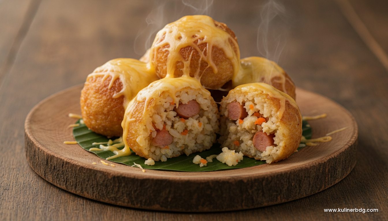 Bola-Bola Nasi Goreng Keju Panggang, Bekal Sekolah Anti Bosan
