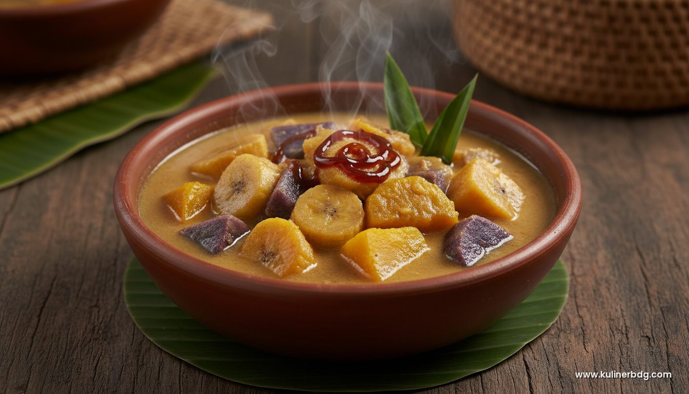 Resep Kolak Pisang Ubi Santan Manis Hangat - KulinerBDG