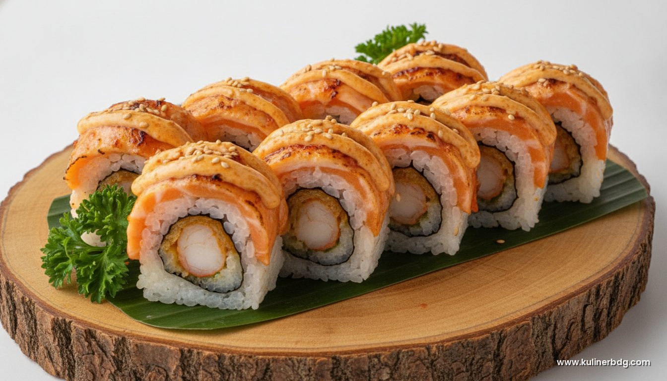 Sushi Uramaki & Aburi (Panggang): Kreasi Sushi Modern Rumahan