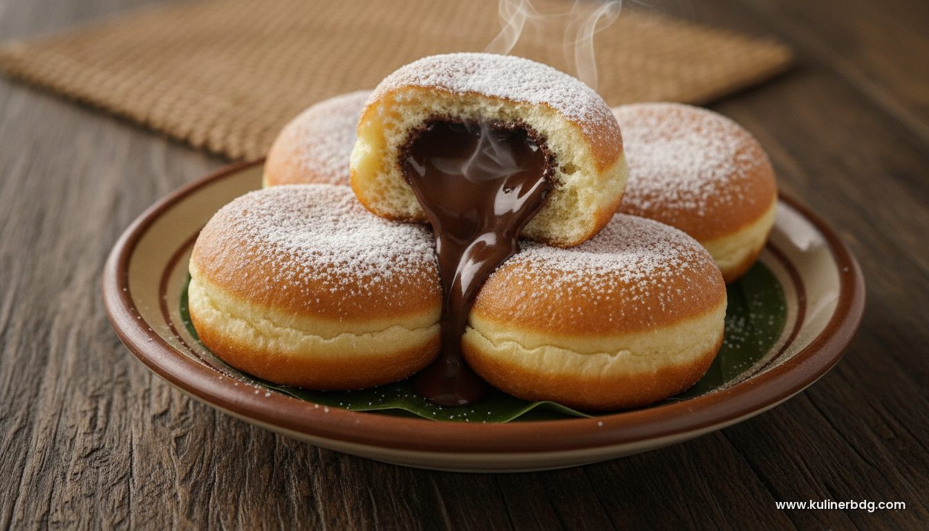Donat Kentang Isi Cokelat Lumer Coklat Ganache