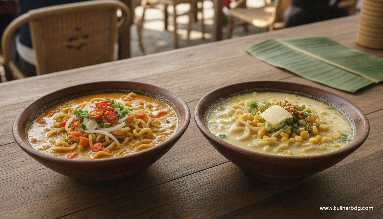Ramen Kuah Kari Pedas & Kuah Miso Butter Jagung, Duo Fusion Kekinian