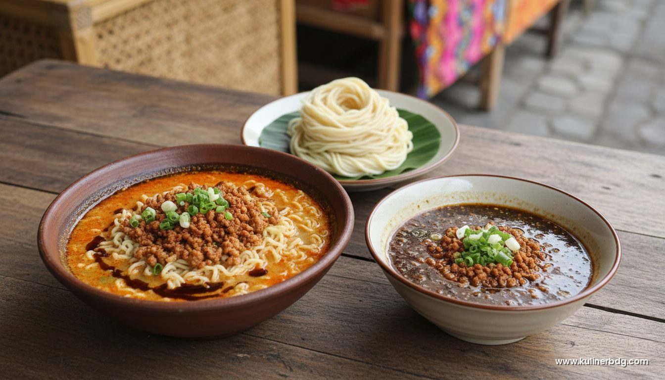 Ramen Kuah Tantanmen & Tsukemen Ala Rumahan