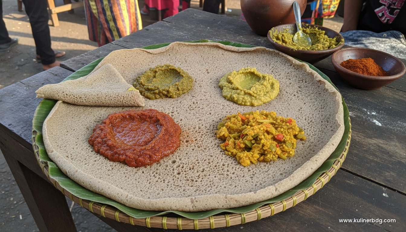 Roti Injera Ethiopia, Lembar Fermentasi Asam Gurih ala Rumahan
