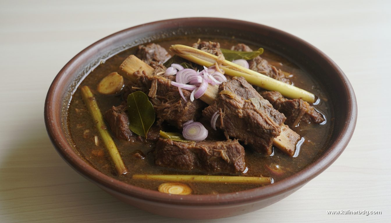 Resep Sop Konro Khas Makassar, Kuah Rempah Hitam Gurih Kaya Rasa - KulinerBDG