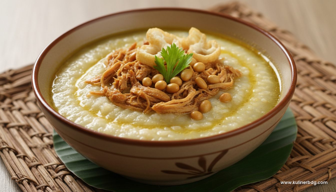 Bubur Ayam Bandung, Gurih Lembut Hangat di Pagi Hari
