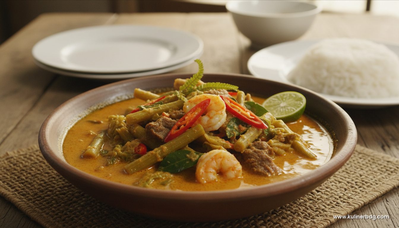 Gulai Keladi Kemahang Kuah Santan Pedas Khas Melayu