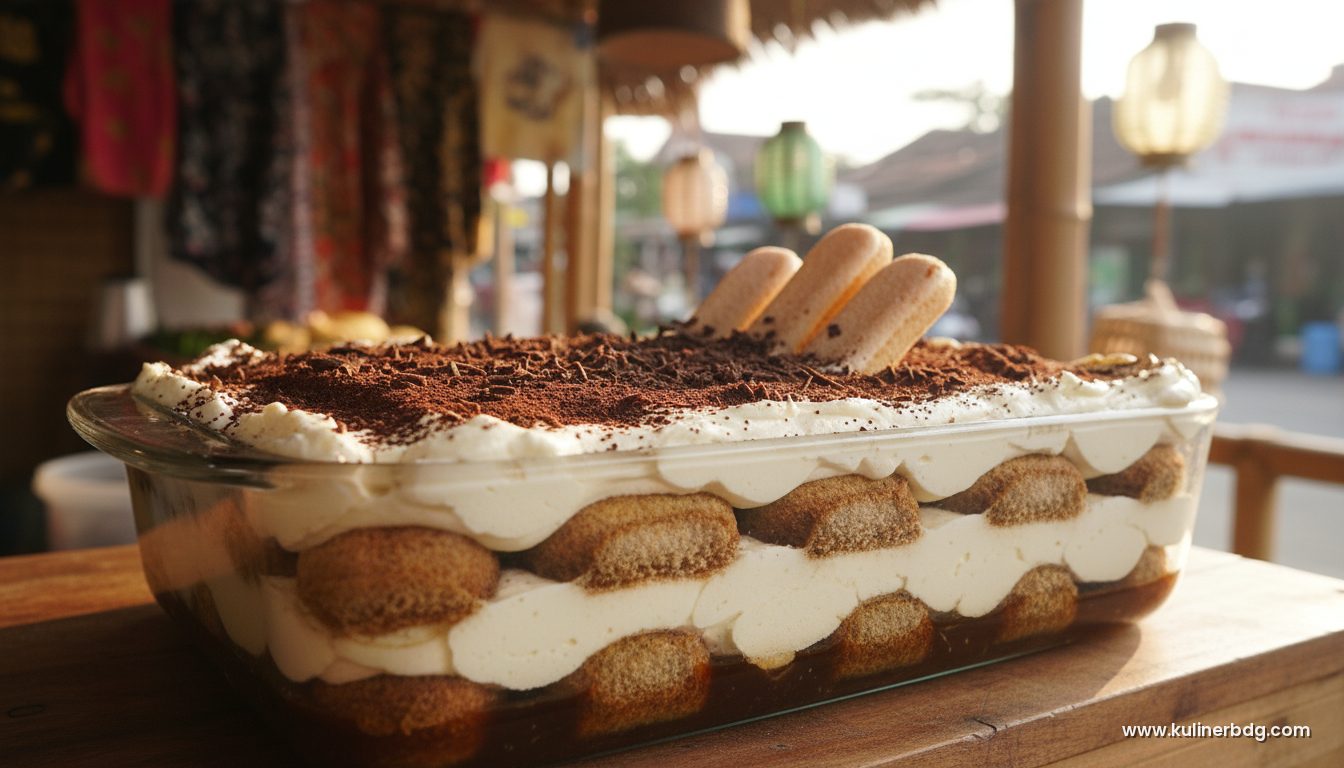 Tiramisu Klasik Tanpa Alkohol, Lembut Creamy Bikin Nagih