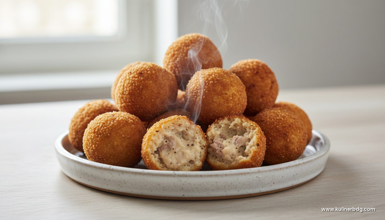 Bitterballen Belanda, Bola Ragout Daging Krim Renyah di Luar Lumer di Dalam
