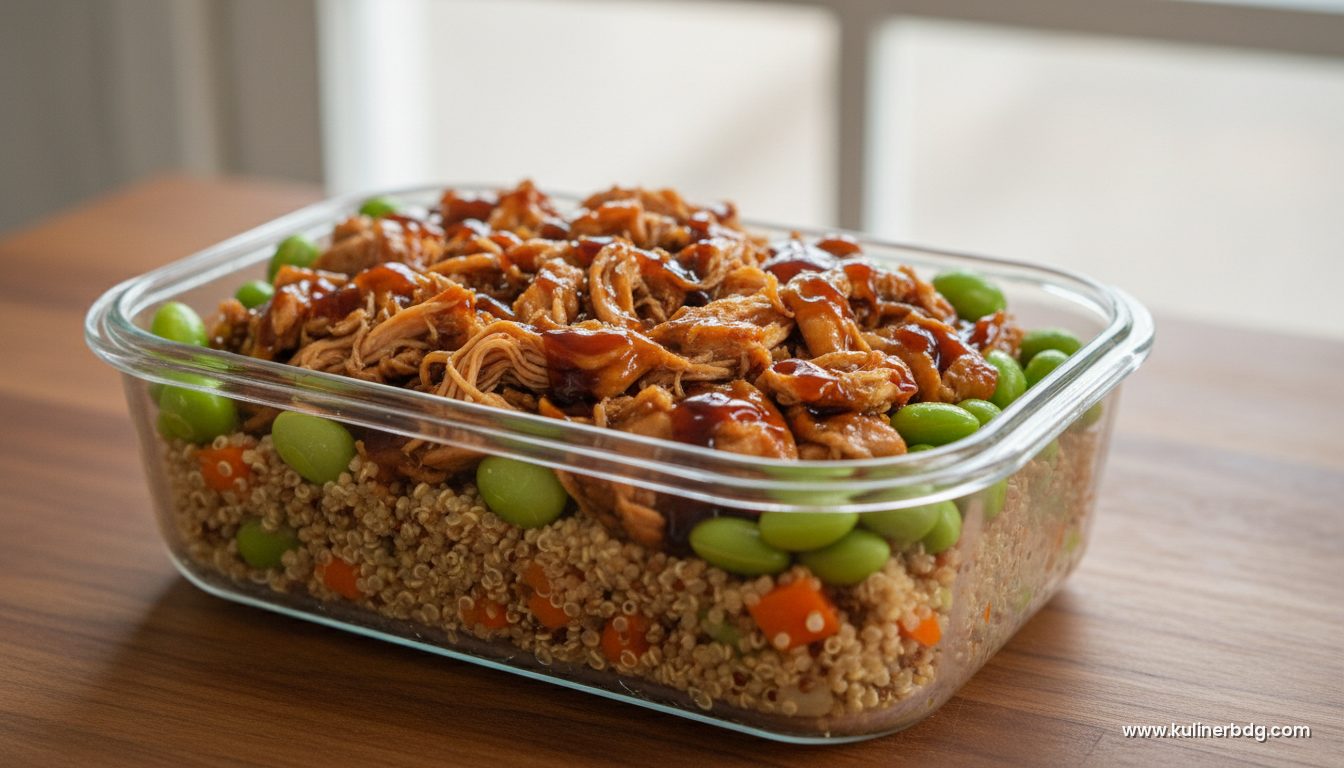 Bento Quinoa Ayam Teriyaki & Edamame untuk Bekal Kerja