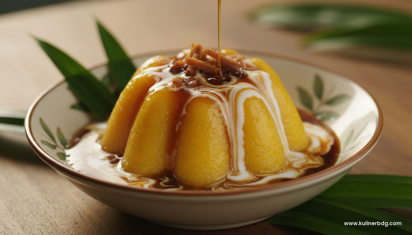Resep Puding Mangga Santan Saus Kinca Gula Merah - KulinerBDG