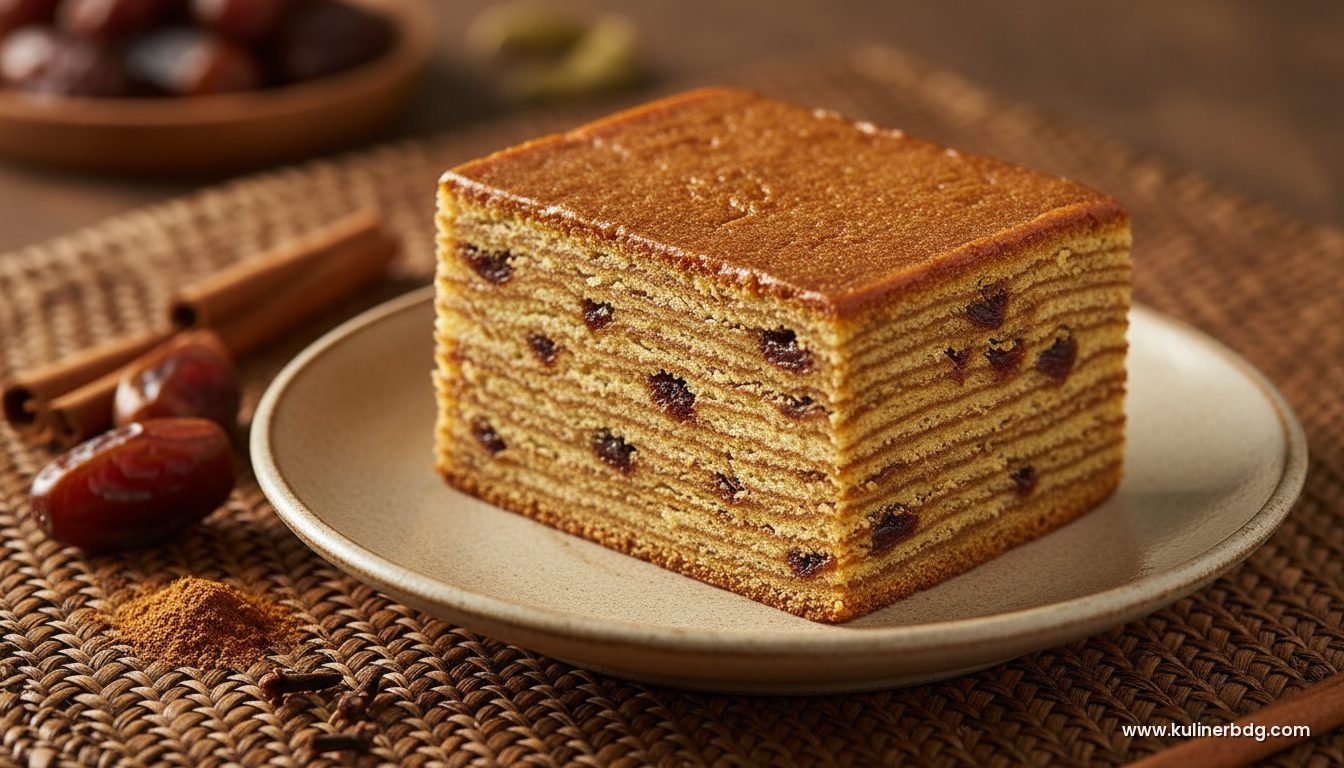 Lapis Legit Kurma, Kue Lapis Legit Manis Rempah Nan Legit
